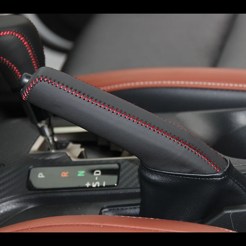 Автомобильный чехол LS для ручного тормоза из натуральной кожи Toyota RAV4 2013 2003 Celica