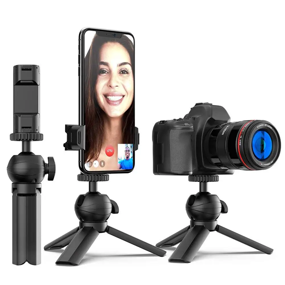 Портативный Штатив для телефона, фотокамеры с поставкой смотровым окошком и 360 градусов вращающийся мини-набор для штатива-треноги для SLR Камера штатив IPhone Настольный держатель