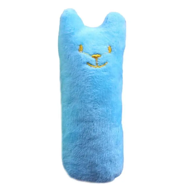 Blue Зуб шлифовальный Catnip игрушка интерактивный питомец кошка жевательные когти игрушки для укуса большого пальца - Цвет: Blue