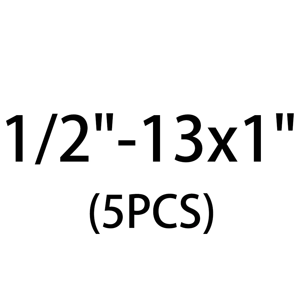 3/"-16 7/16"-14 1/"-13 Шестигранная головная крышка шестигранного болта ANSI B18.3 винт - Цвет: 5PCS