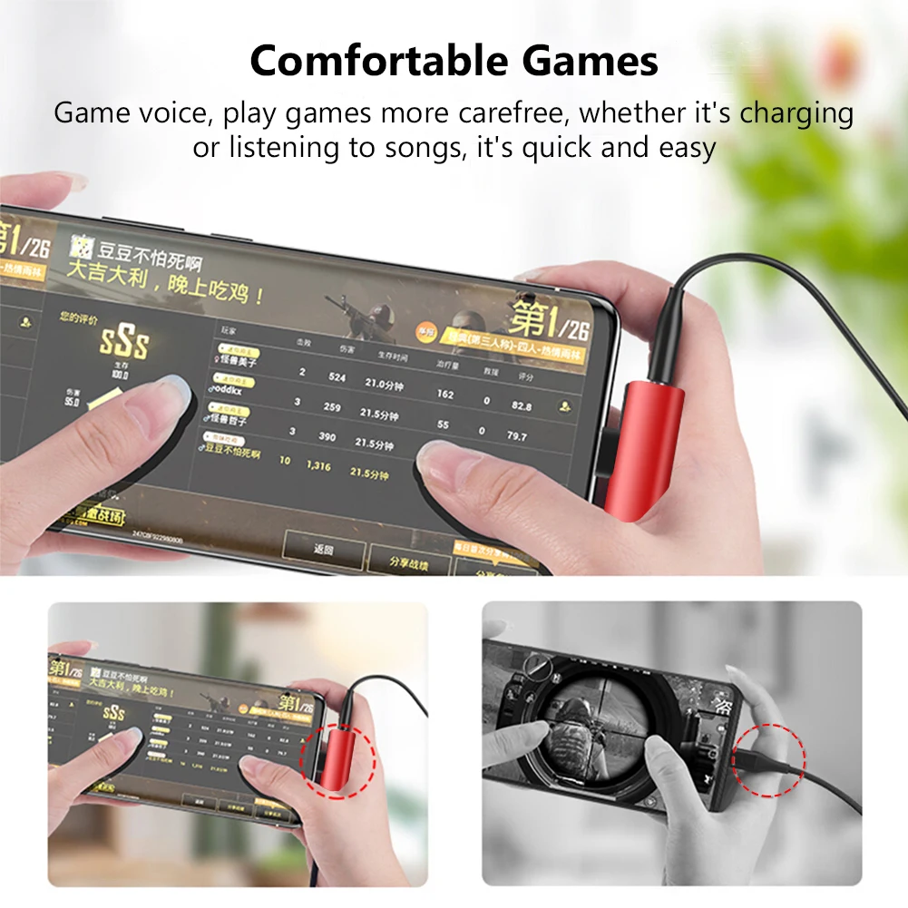 Type C Converter Adapter 2 in 1 USB C Splitter Male to Dual Female Headphone Charger usb to type c adapter,type c adapter