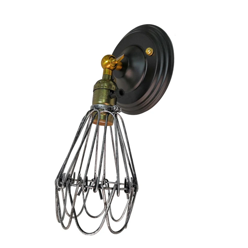 

Modern Vintage Retro Industrial Rustic Sconce Wall Light Lampshade E27