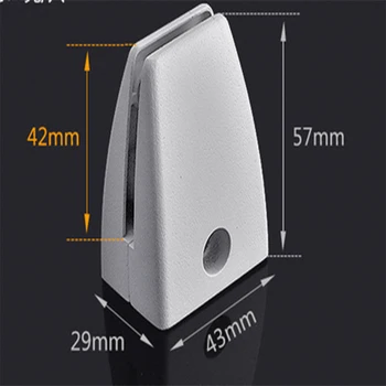 

4PCS Baffle fixed screen clip office partition acrylic clip glass alloy screen clip