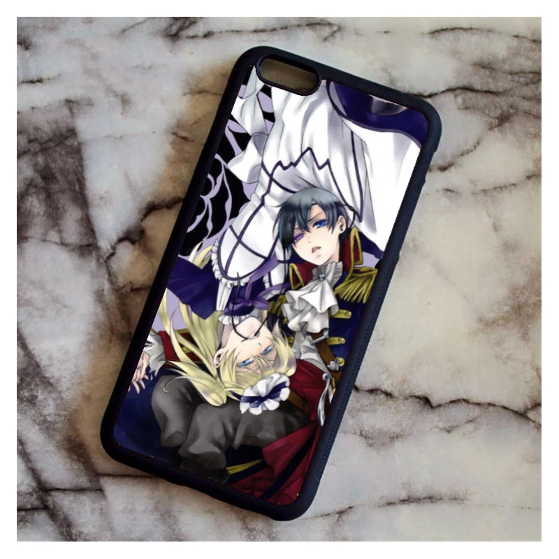 KETAOTAO Аниме Черный Дворецкий Kuroshitsuji чехол для телефона s для iPhone 4S 5C SE 5 5S 6 6S 7 8 Plus X Чехол Мягкий ТПУ резиновый силиконовый - Цвет: Оранжевый