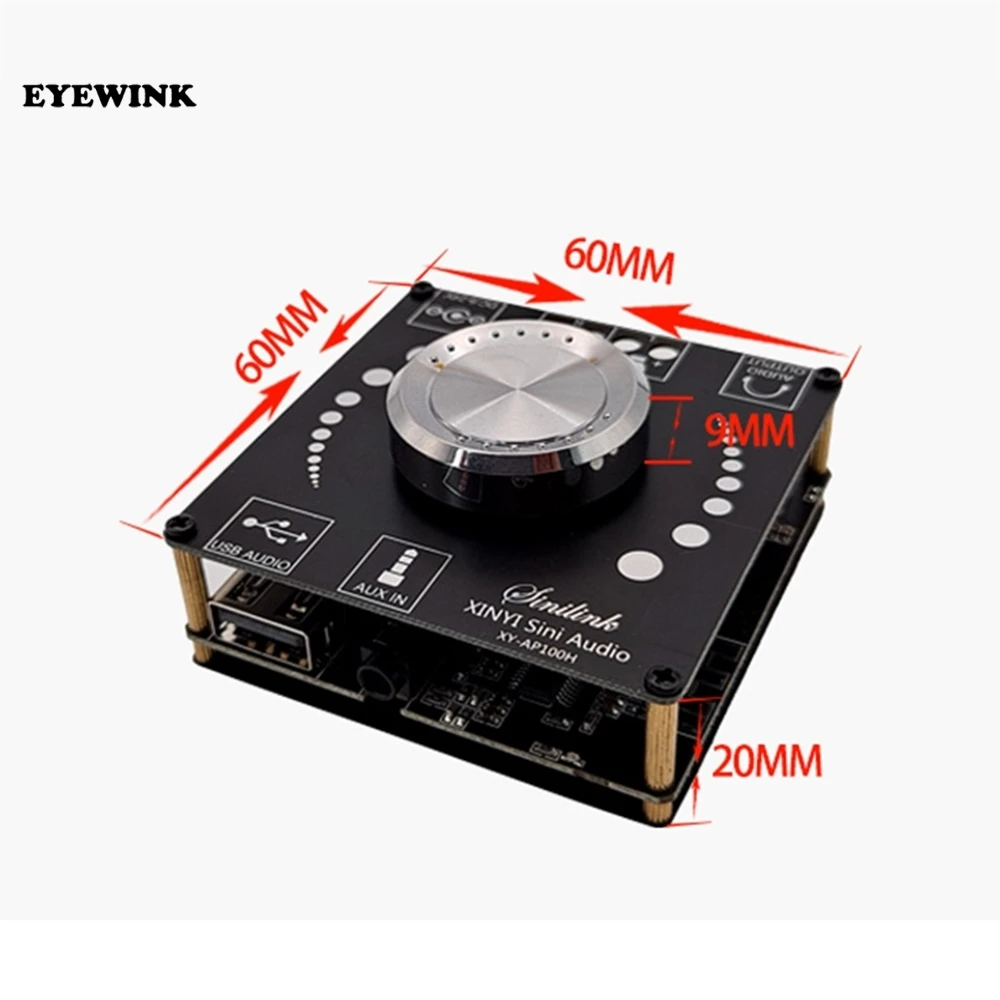 XY-AP100H 100W 8-26v HiFi стерео Bluetooth цифровой модуль усилителя мощности tpa3116 | Электронные