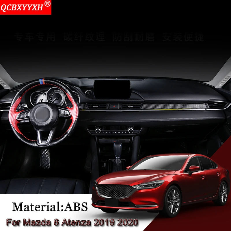Автомобильный Стайлинг, Автомобильный Центральный контроль, декоративная полоска, отделка, блестки, наклейка, интерьер, литье, аксессуары для Mazda 6 Atenza