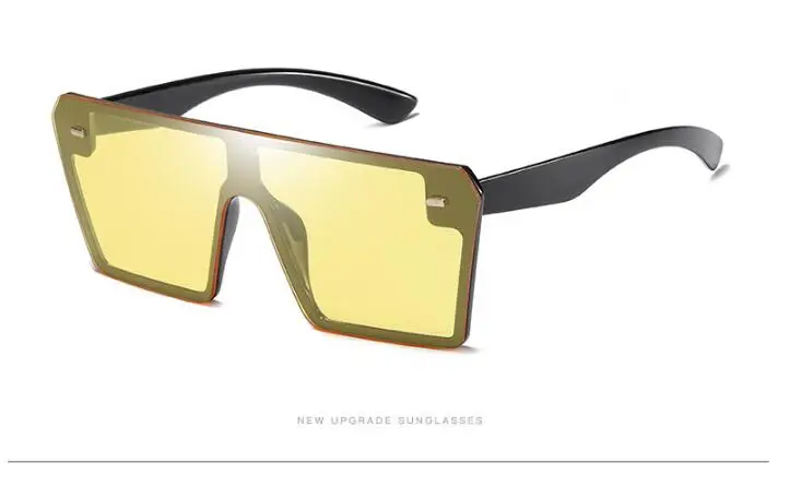 Retro-super-large frame square sunglasses for men and women with European and American fashion rice nail Sunglasses 54157