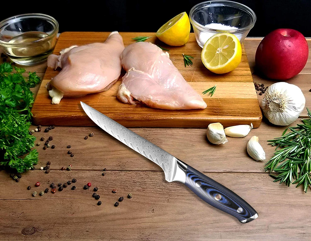 XITUO кухонный поварской нож дамасская сталь профессиональный Япония Sankotu Кливер Boning Gyuto кухонные инструменты деликатная Слива заклепочная рукоять