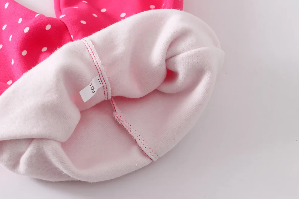 Autumn And Winter Crawler Girls Brushed And Thick Leggings Children Polka Dot Warm Tight Boot Pants