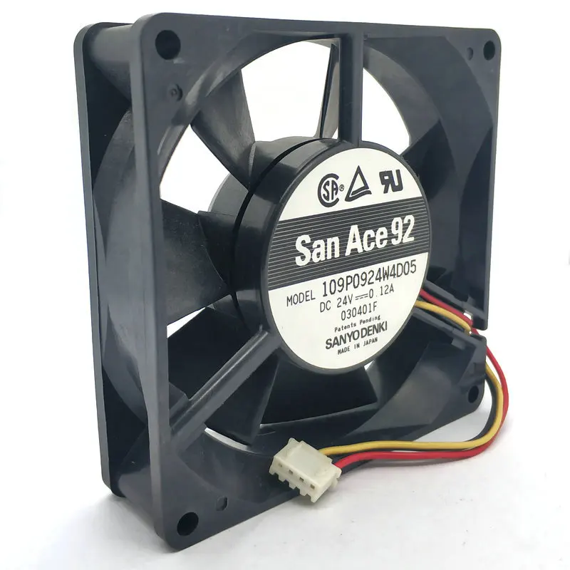 Для SANYO 9 см 109P0924W4D05 9225 24v 0.12a Вентилятор охлаждения 109P0924H4D04 hzdo