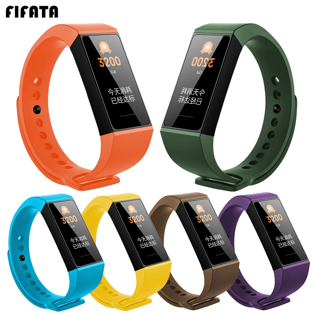FIFATA Colorful Soft Silicone Replacement Wristband For xiaomi mi Redmi Band Smart Bracelet Watch | Электроника