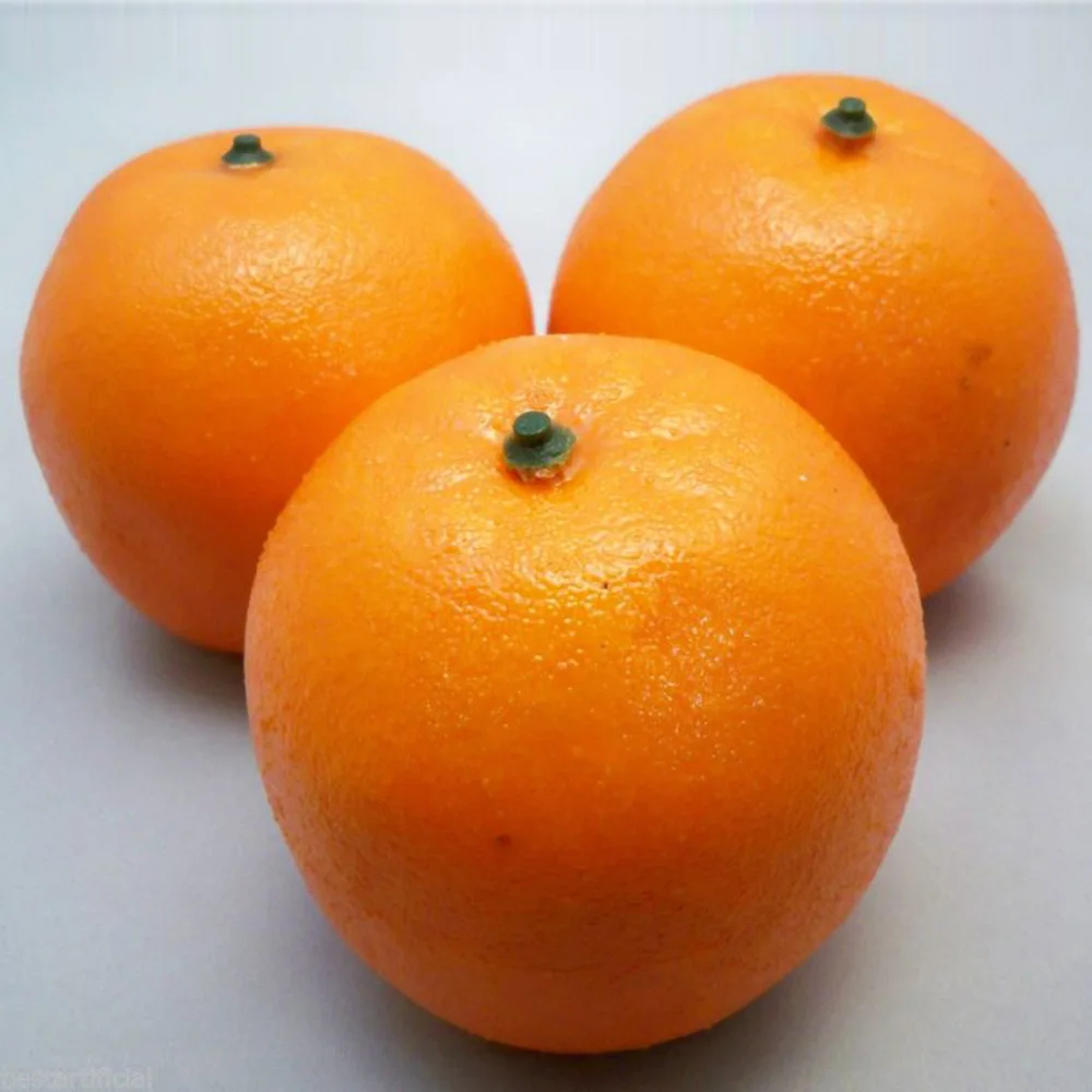 

3pcs 8cm Artificial Oranges Fake Fruit Home Decoration Simulation Ornament Craft Food Photography Props Home Decors