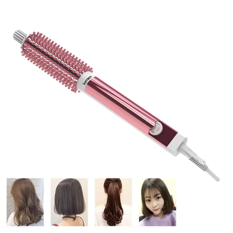 

Hair Curler Curling Iron Brush Ceramic Tourmaline Ionic Professional Anti-Scald Straightening Iron StylingTool Home Travel