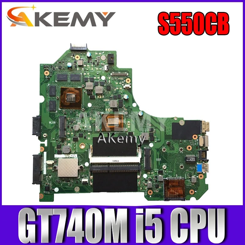 Материнская плата Akemy S550CB для ноутбука Asus S550C S56C A56C K56C K56CB K56CM оригинальная