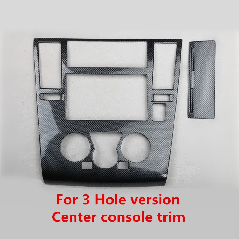 For Center Console 2 Карбоновое волокно напечатанные внутренние молдинги блок управления стеклоподъемником панель наклейка на коробку передач для Nissan Tiida 2004-2009 - Название цвета: For Center Console 2