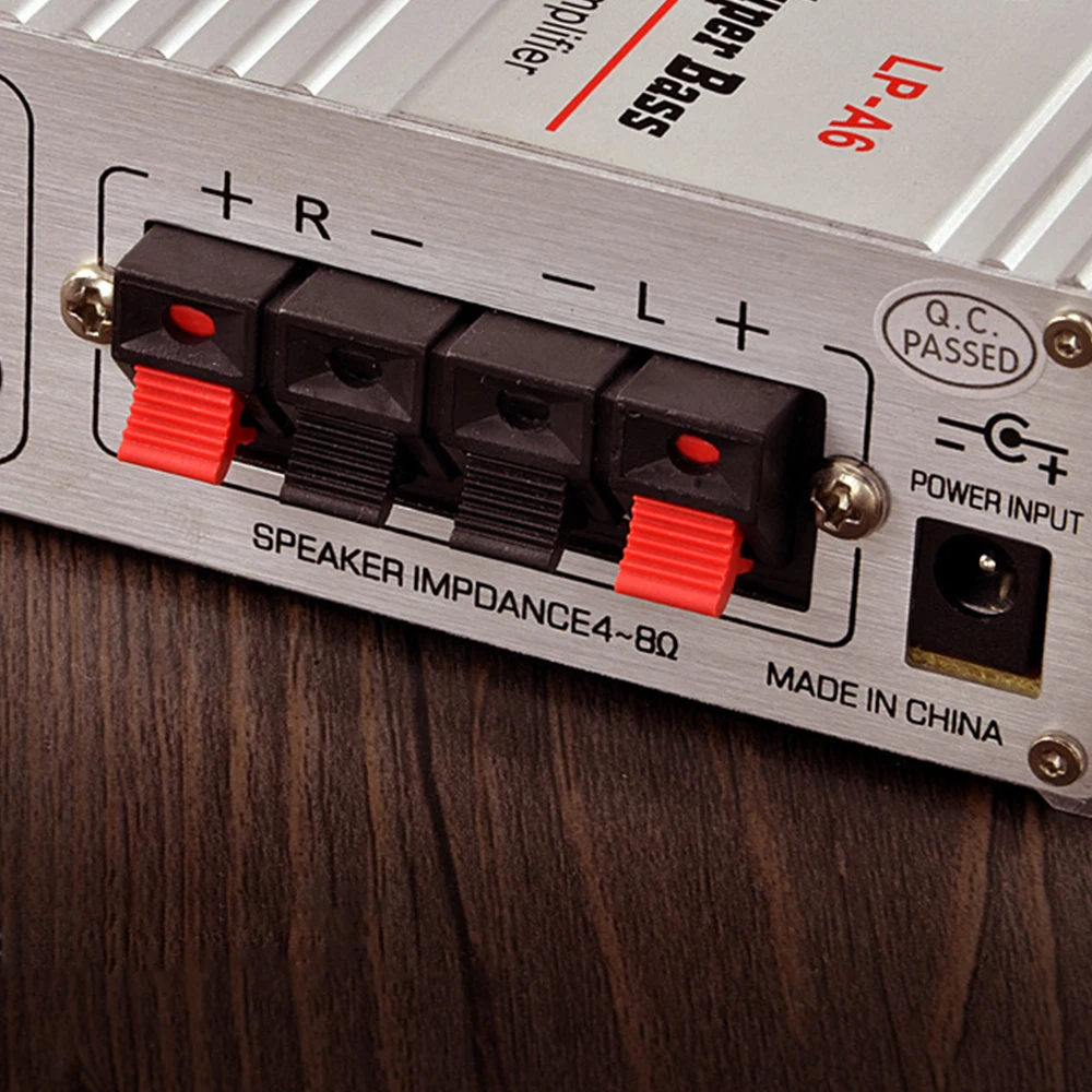 Amplifier Digital Player 2CH HiFi Stereo Audio Car Home For Mobile Phone MP3 MP4 PC Support Volume Control