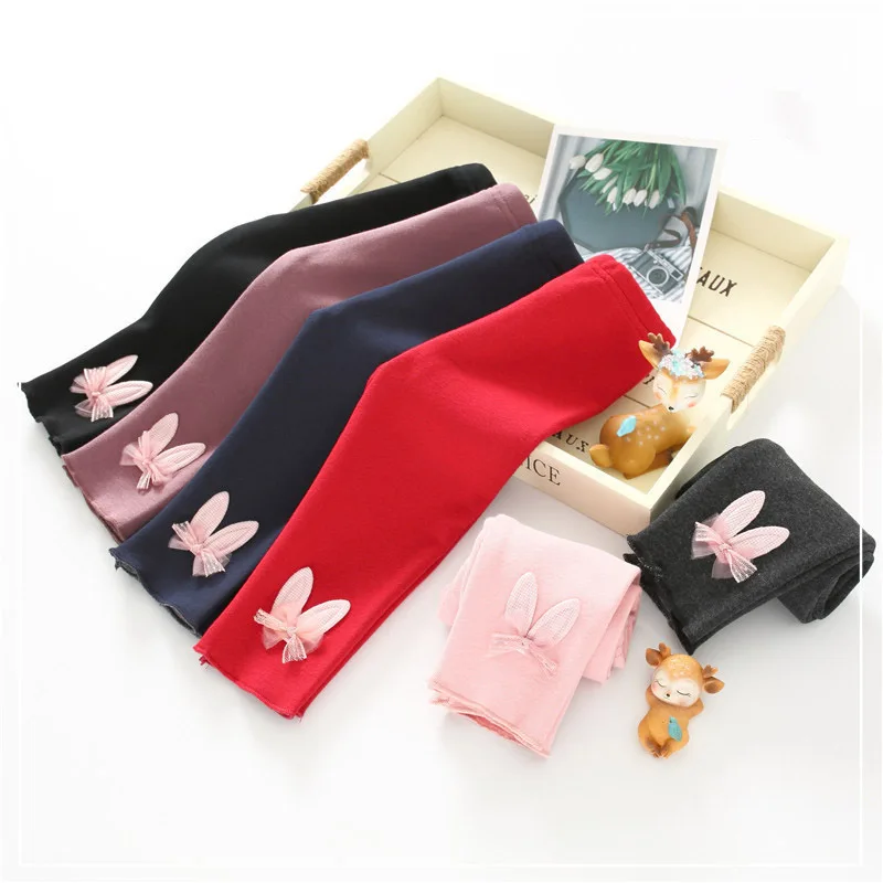 Baby Girls leggings Cartoon Toddler Cotton thickened Kids infant Baby Combed Cotton Autumn Winter Keep Warm Pants 9M-4Y