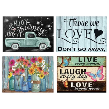 

5D DIY Diamond Painting Home Sweet Text Full Drill Square Round Diamond Embroidery Art Kit Hobbies and Crafts