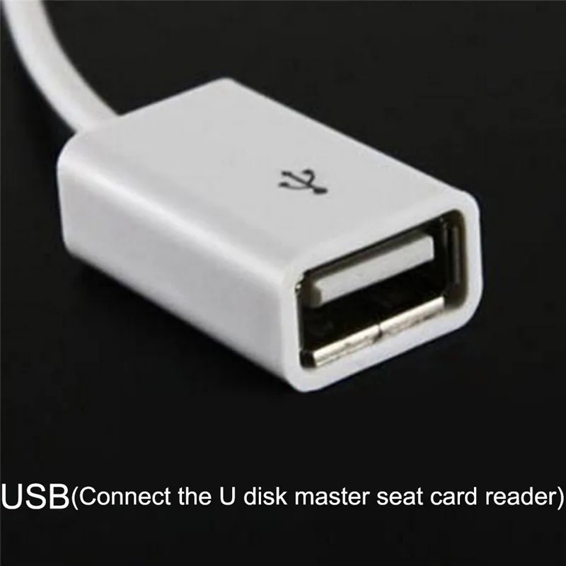 USB 2.0 Female To MP3 DC 3.5mm Male AUX Audio Plug Jack Converter Cable Cord High Anti-jamming Cars Accessories