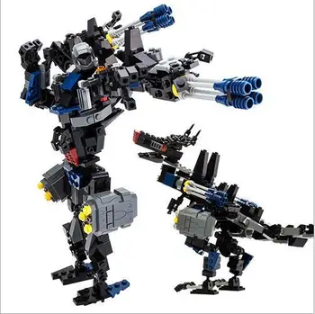 

8712 Robot Bricks Movie Series Dinosaur or Robot 2 in 1Building Block Cartoon Model Kid Toys