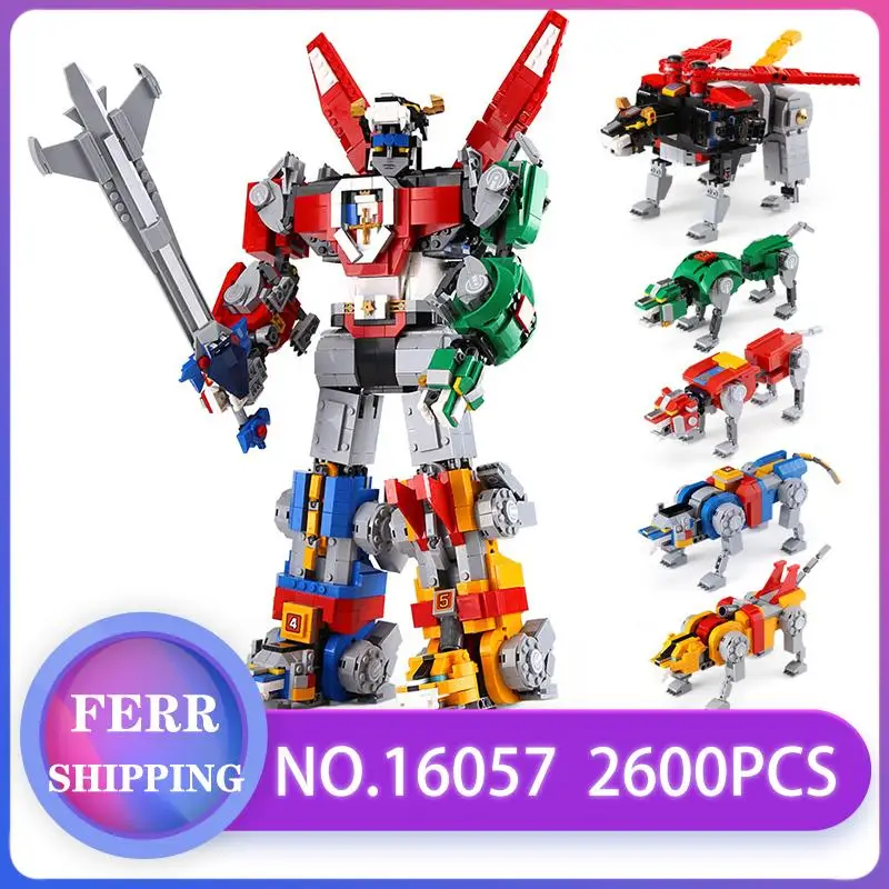 DHL, серия из фильма, комбинированный робот, совместимый 16057, модель leSet 21311 Voltron, набор строительных блоков, кирпичи, детские игрушки, подарки для мальчиков