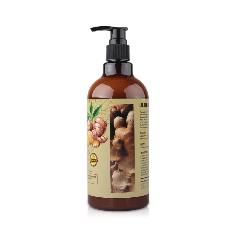 500ML Ginger Shampoo Anti Dandruff Long Losting Smooth and Itching Fresh Manageable Tames Softens For oil 3