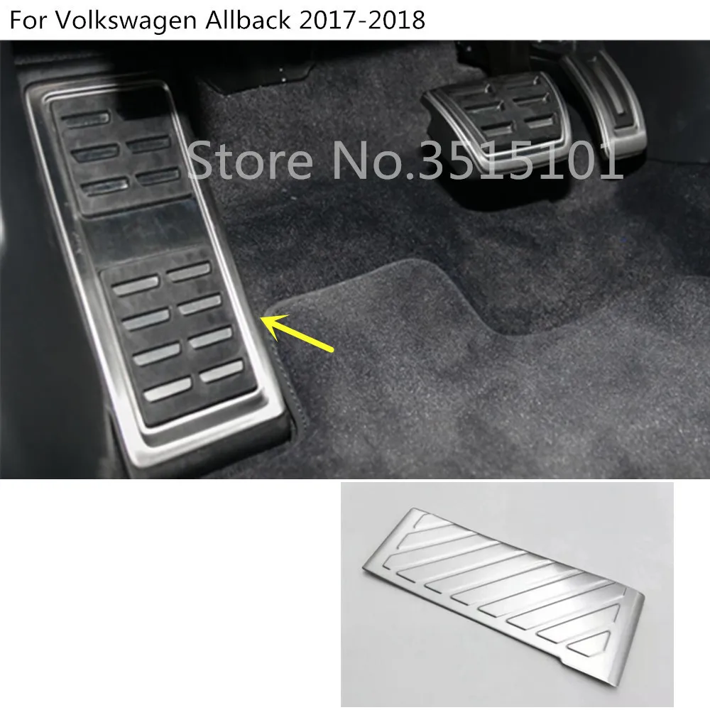 Для VW Volkswagen Passat B8 Sedan Variant Alltrack автомобильный чехол из алюминиевого сплава для ног, обрамление педали тормоза 1 шт