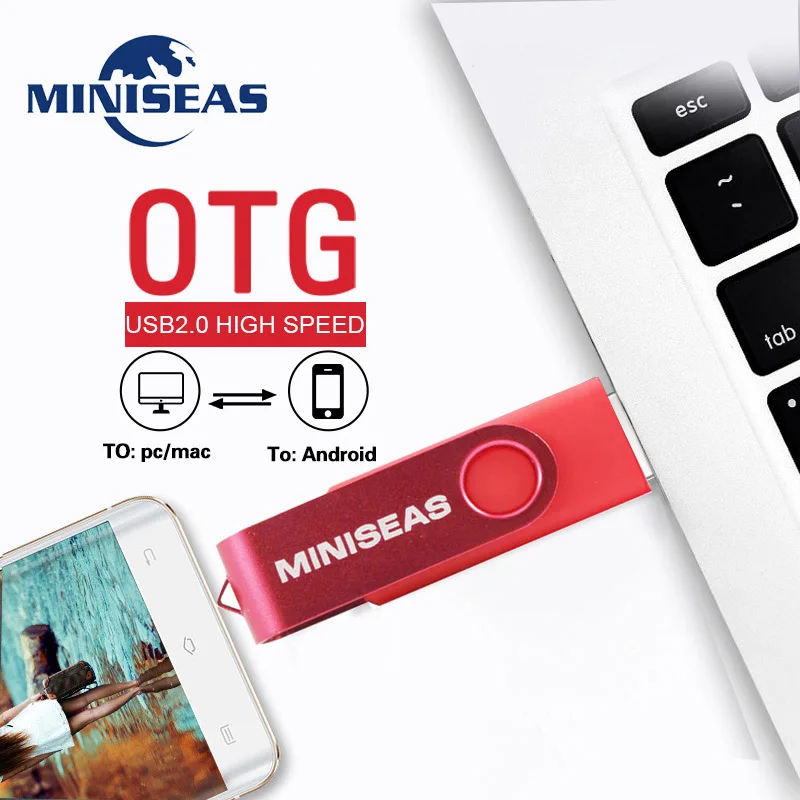 USB2.0 OTG 64GB привод USB флэшер внешний запоминающий стержень 32GB 16GB миниатюрный USB запоминающий стержень