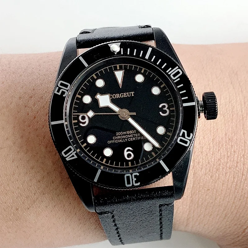 Black bay Мужские механические часы военный сапфир автоматические бронзовые PVD люксовый бренд керамический ободок поворотный 41 мм Мужские часы