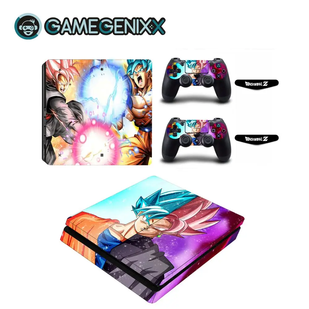 Dragon Ball GAMEGENIXX наклейка на кожу полное покрытие Виниловая наклейка для PS4 тонкая консоль и 2 контроллера-Dragon Ball - Цвет: Dragon Ball