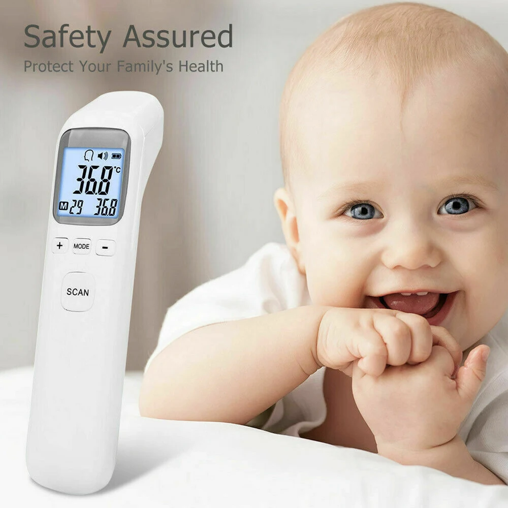 Детский Инфракрасный цифровой термометр с ЖК-дисплеем для измерения тела, лоб, ухо, бесконтактный термометр для взрослых, инфракрасный