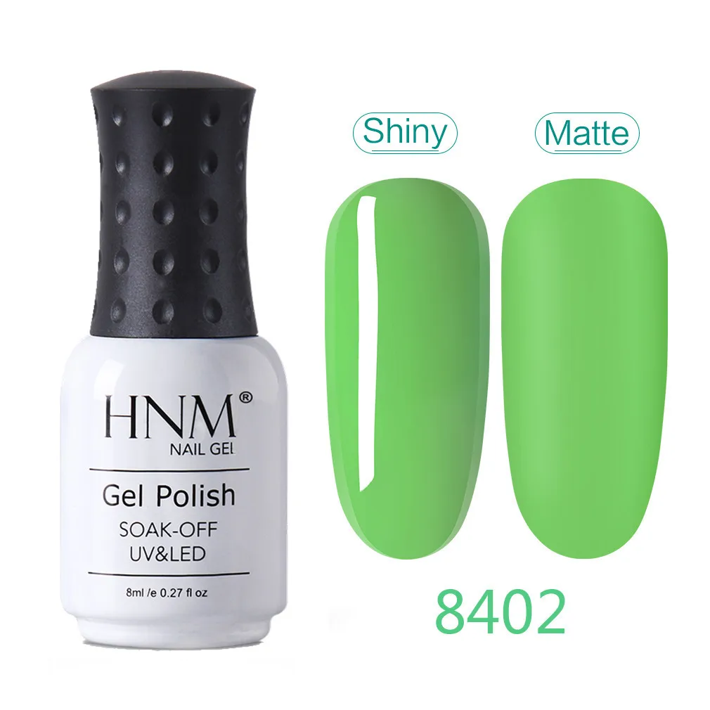 HNM 8 мл jam серия УФ-гель для ногтей Блестящий/матовый эффект дизайн ногтей замочить от матового верхнего покрытия светодиодный Полупостоянный Гель-лак - Цвет: SSL8402