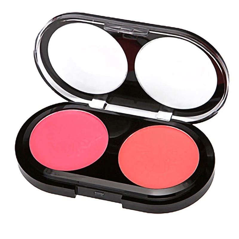 Two-Tone Blush Palette Brighten Skin Color Long-Lasting Shine Double-Color Blusher Makeup Face Maquiagem Powder XA54