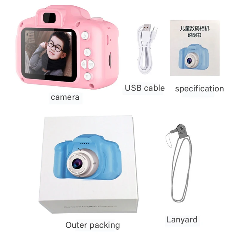 Детские развивающие игрушки для детского подарка цифровая камера проекция видеокамера s карта памяти и кард-ридер праздничные подарки