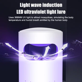 

Mosquito Killer Lamp LED Light Trap USB Charging Low Noise for Home Bedroom DNJ998