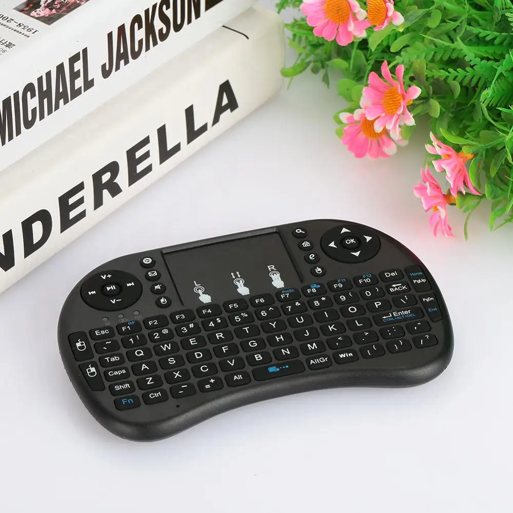 Новый i8 2 4 ГГц Беспроводная мини-клавиатура с раскладкой QWERTY Мышь тачпад