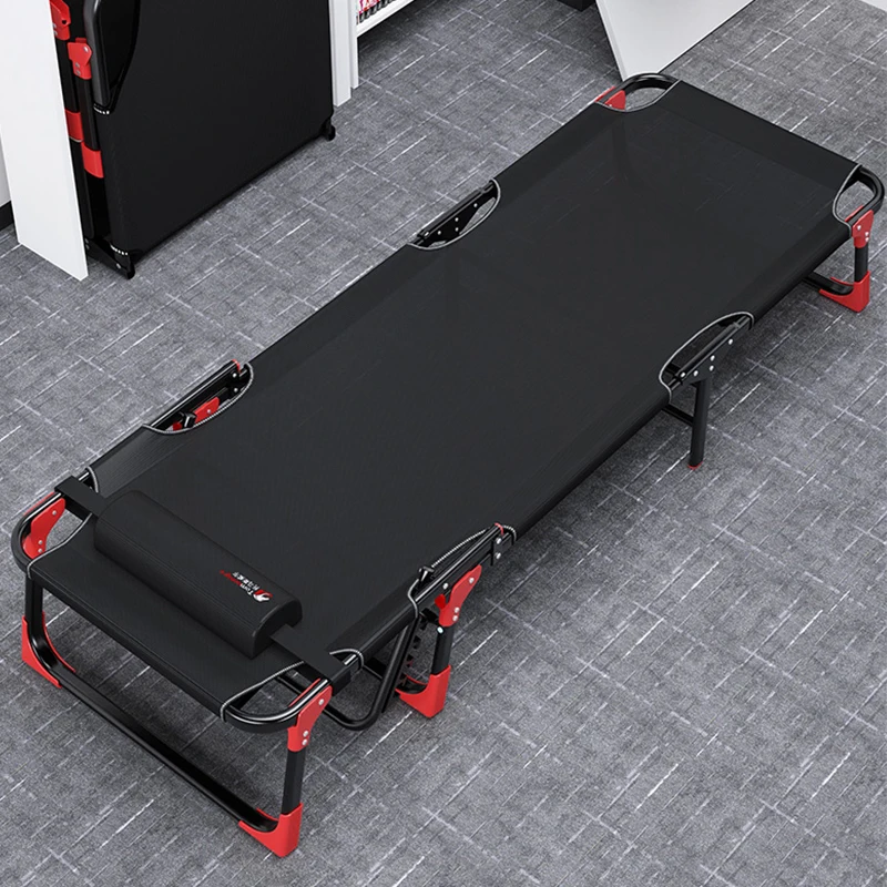 

Folding Bed Single Bed Siesta Home Simple Lunch Bed Accompanying Portable Multi-function Camp Bed Office Recliner