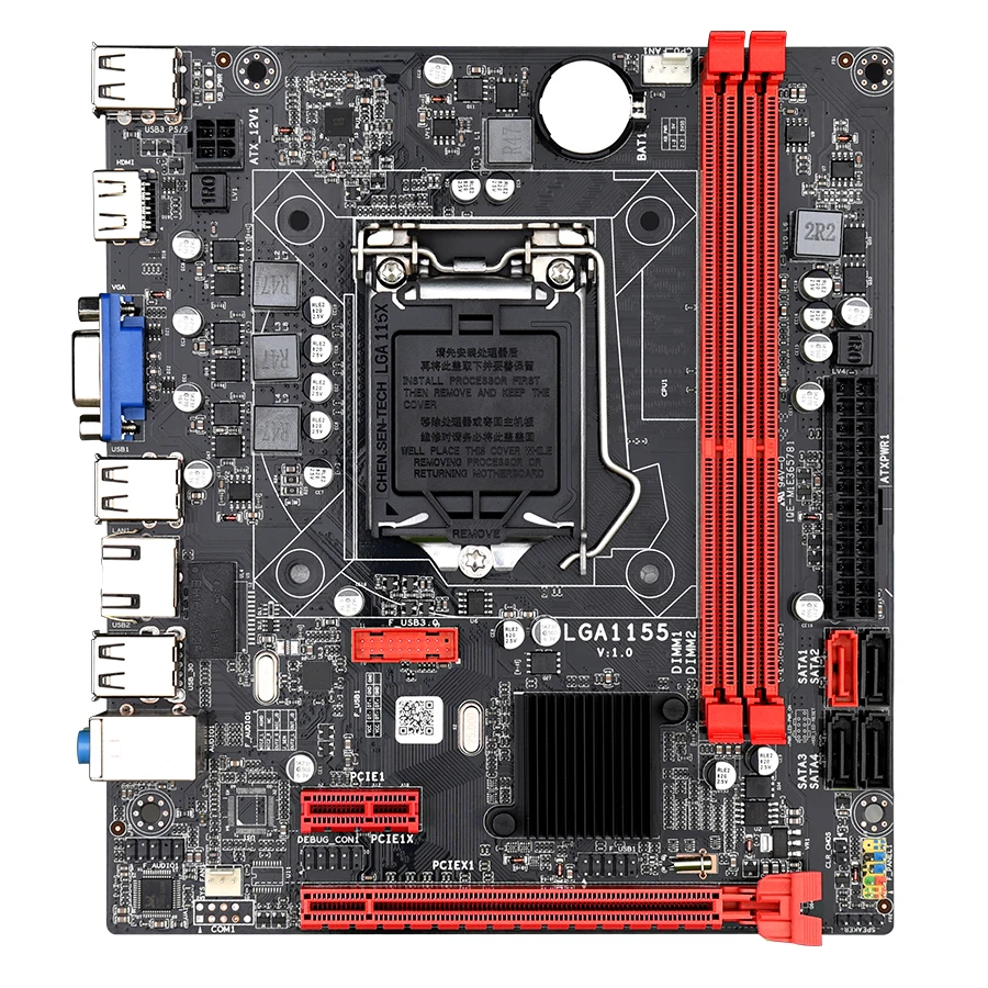 Kllisre B75 настольная материнская плата LGA1155 для i3 i5 i7 процессор поддержка ddr3 памяти