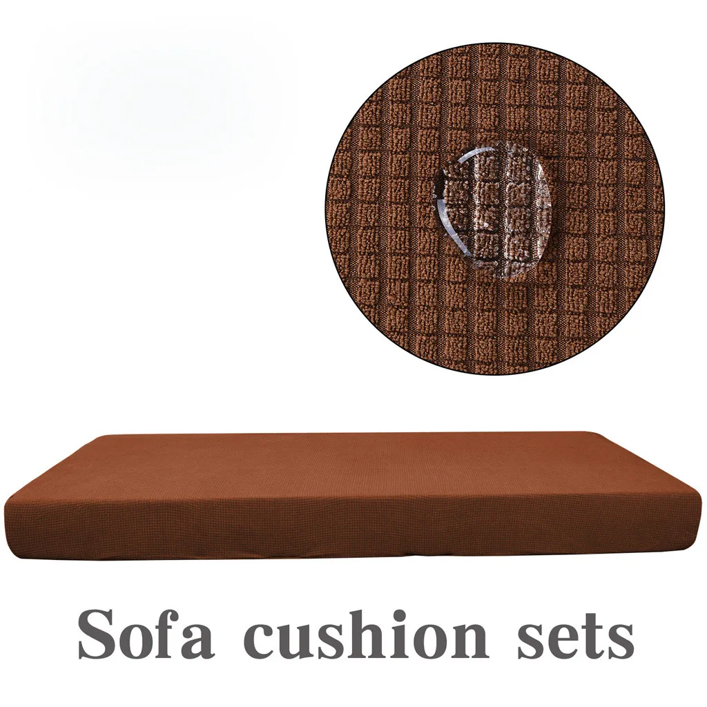 1-4 сиденья Водонепроницаемый диванная подушка для сидения чехол диване эластичный чехол с защитой от соскальзывания# C - Цвет: Шоколад