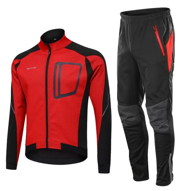 Men's windbreaker winter Cycling Jacket set Mountain Bike waterproof Riding Cycling Jacket sets reflective rain coat jacket suit
