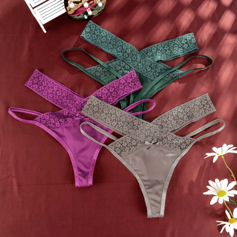 String - tanga,String Sexy en dentelle pour femmes,sous-vêtement ...
