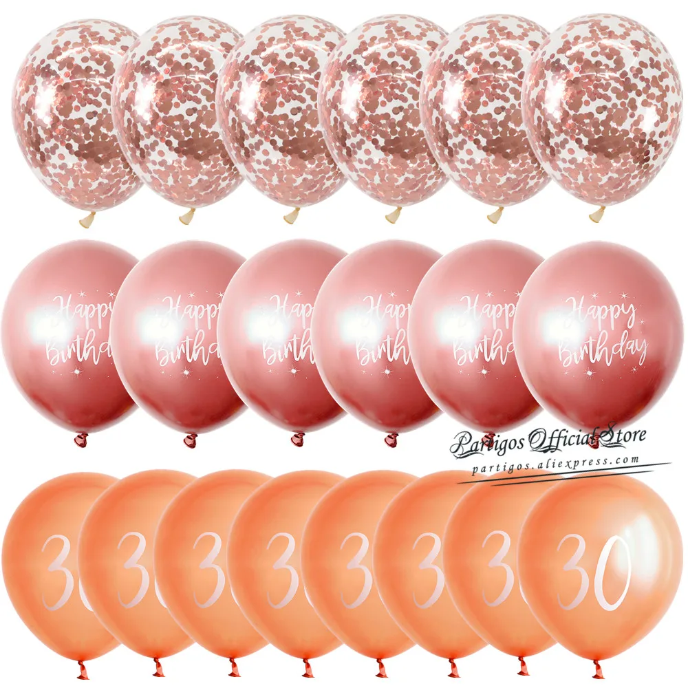 Набор разноцветных хромированных гелиевых шаров с конфетти 1 комплект | Дом и сад