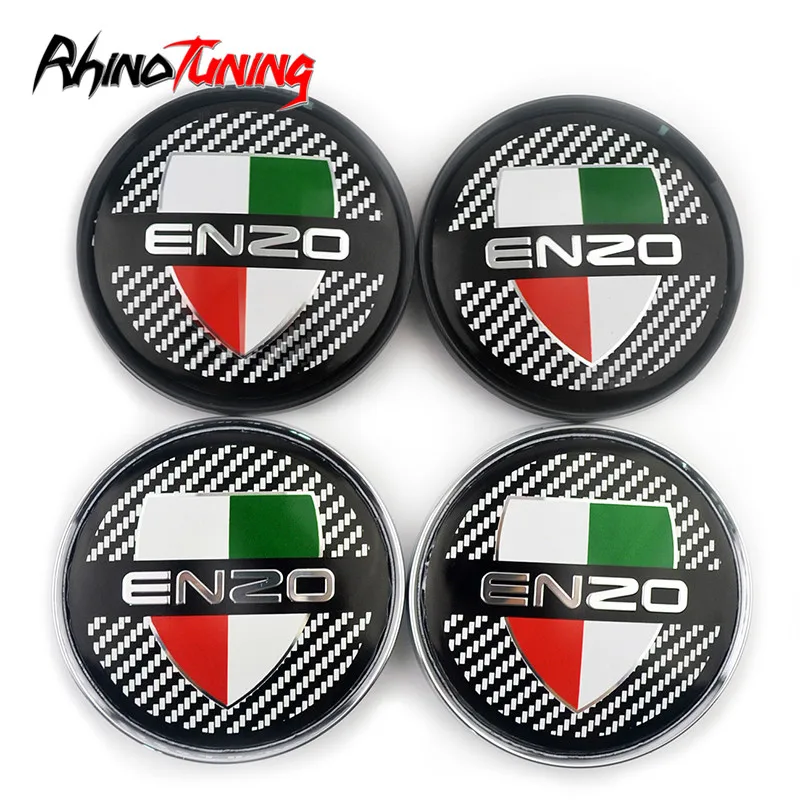 

4pcs 63mm Italy Flag Emblem Cover Car Wheel Center Cap Enzo Badge For OZ Racing Superturismo WRC M595 Auto Centre Caps Rim