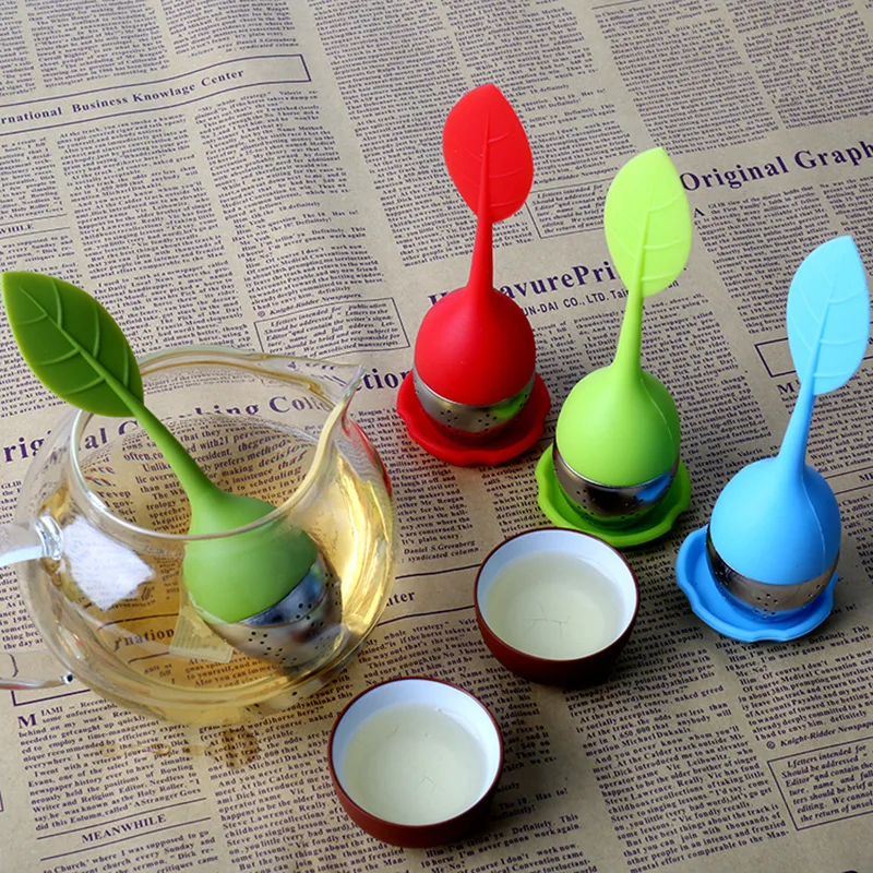 

Food Grade High Temperature Resistant Leaf Leaf Silicone Tea Bag Tea Maker Tea Ball Tea Separator Tea Leak Filter
