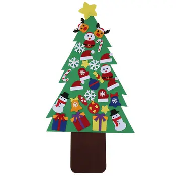 

31Pcs/ Set DIY Christmas Tree ic Felt Creative Jigsaw Puzzle Toy for Festival Party Christmas Gift for Children DIY