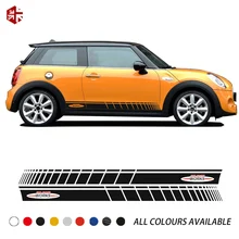 ^#Cheap 2 Pcs Car Door Side Stripes Skirt Sticker John Cooper Works Style Body Decal For MINI Cooper S F56 JCW 3-Door Accessories ^#Cheap 2 Pcs Car Door Side Stripes Skirt Sticker John Cooper Works Style Body Decal For MINI Cooper S F56 JCW 3-Door Accessories