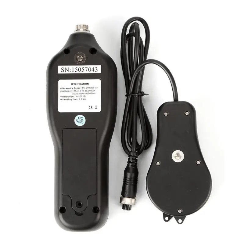Цифровой светильник ручной Люксметр Lux/FC светильник освещения люминометр большой ЖК-дисплей с подсветкой фотометр