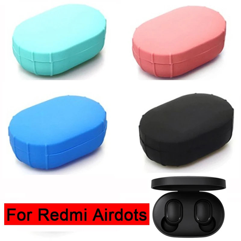 Силиконовый чехол для Xiaomi MI Redmi AirDots версия беспроводные Bluetooth наушники TWS