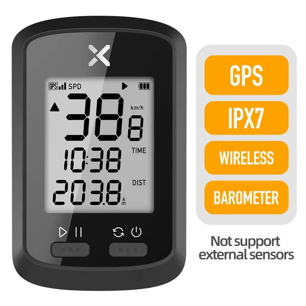 Wireless Waterproof GPS Speedometer Bike Computer