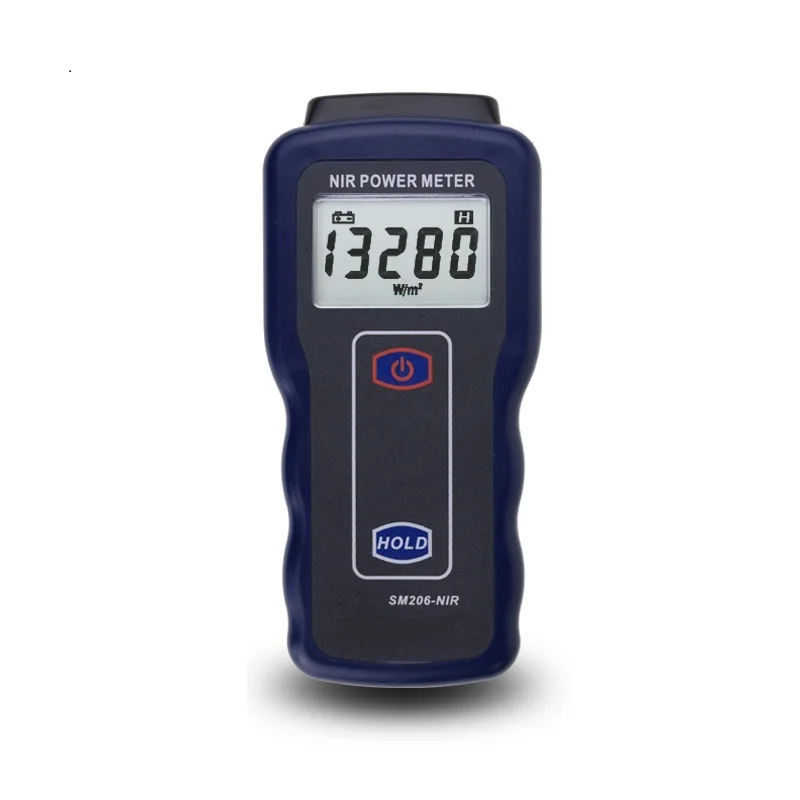 NIR Power Meter Digital Solar Infrared Irradiance Meter Sun Infrared Lamps Radiation Intensity Measurement 1-19999 W/m&sup2; SM206NIR